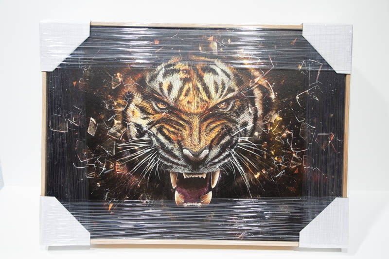 Roaring Tiger Canvas Framed, Tiger Wall Art, Tiger Home Decor | _MG_9378.jpg