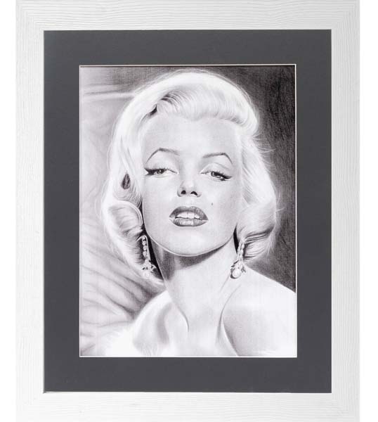 Marilyn Monroe FRAMED MEMORABILIA ART POSTER PRINT | marilyn_monroe_white.jpg