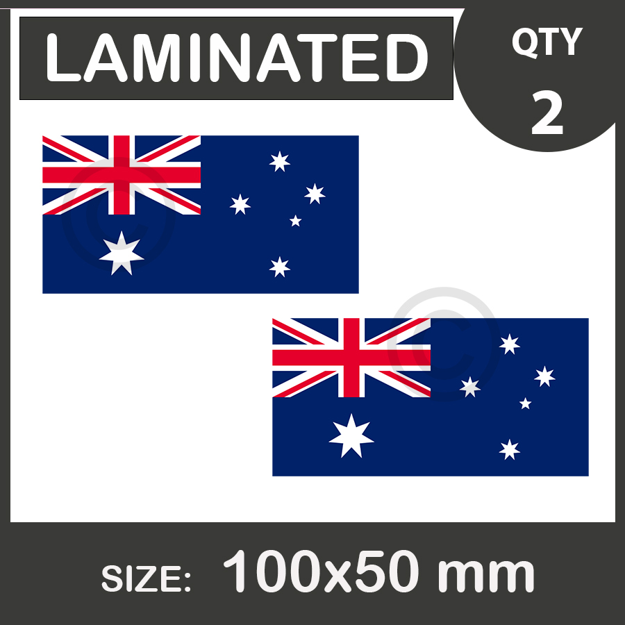 Australian Flag, Car Stickers, vinyl decal, Laminated. | Australian_Flag_ausart.jpg