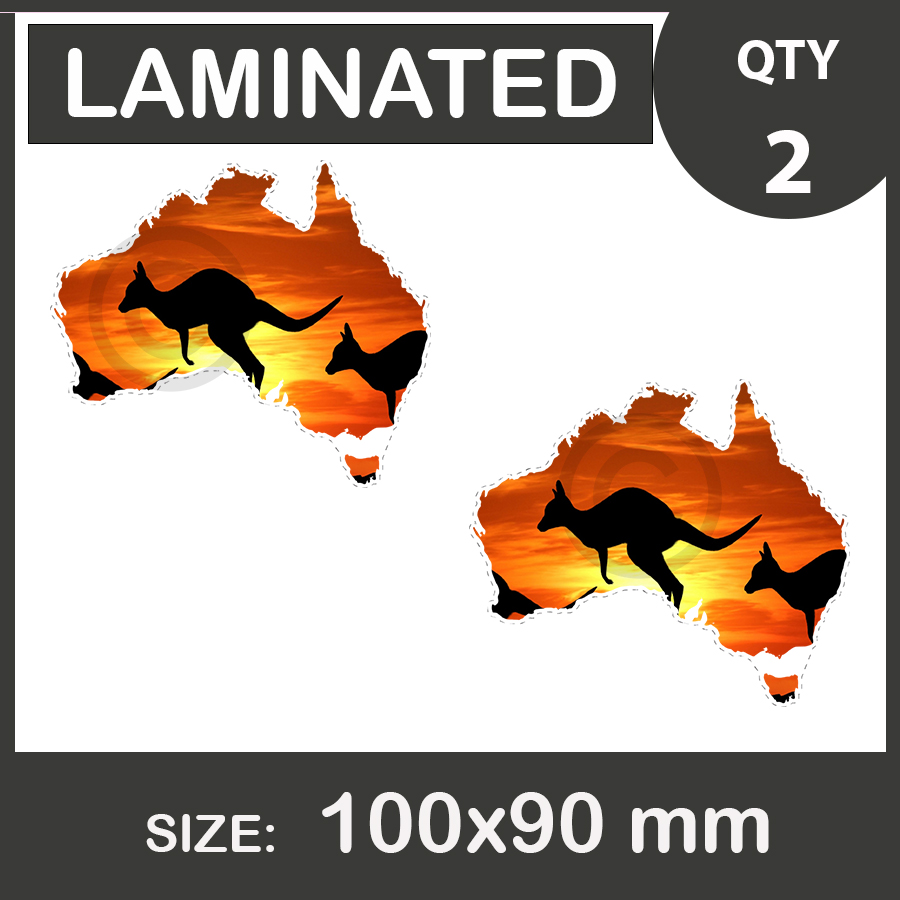 Australian Map, Car Stickers, vinyl decal, Laminated. | Australian_map_aus_art.jpg