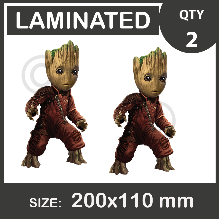 GROOT, Car Stickers, vinyl decal, Laminated. | Baby_Groot_ausart.jpg